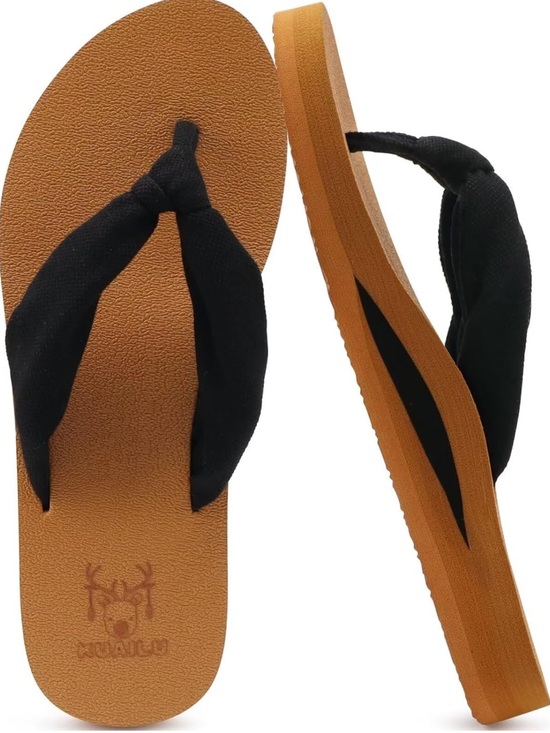 Kuailu Shoes - Knot-Top Black and Tan Women's Sandal